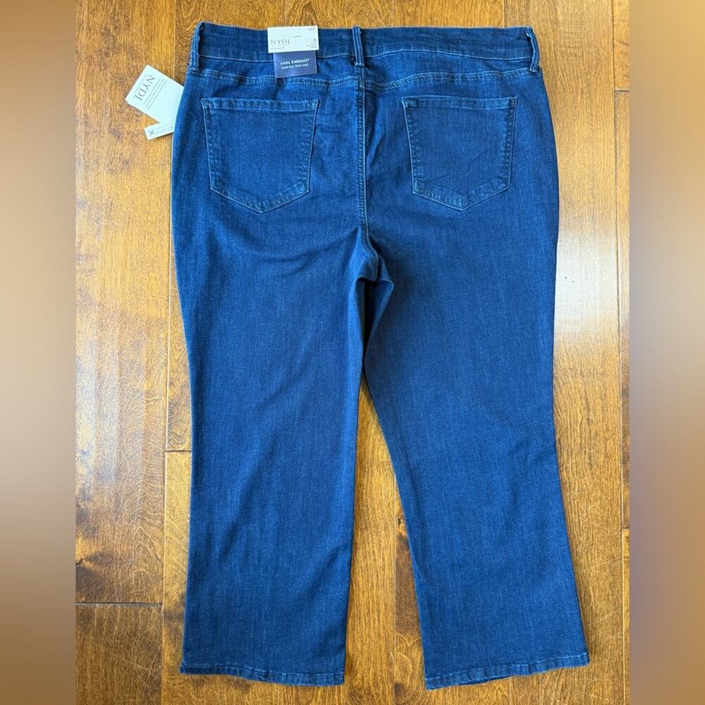 New NYDJ Marilyn Straight Crop Denim Jeans Women’s size 16P 16 Petite Rhapsody - Picture 3 of 6